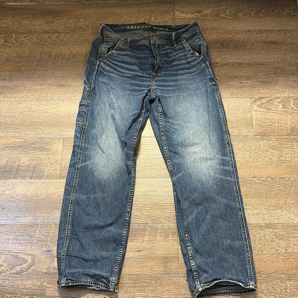 American Eagle Outfitters Men’s Relaxed Jeans - Blue Wash